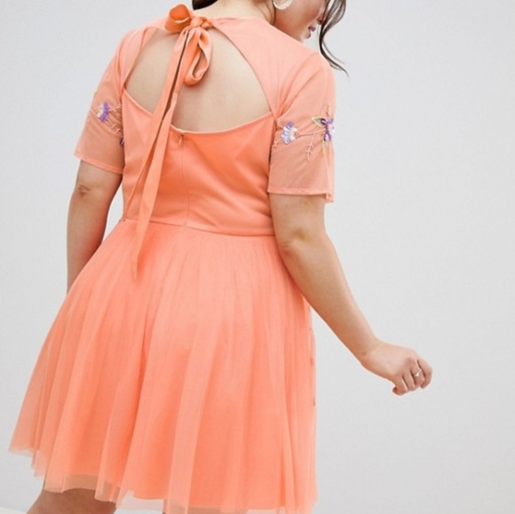 ASOS DESIGN Curve premium embellished tulle dress - Picture 3 of 6